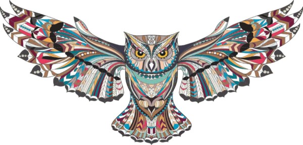 Pop Art Owl muurdecoratie