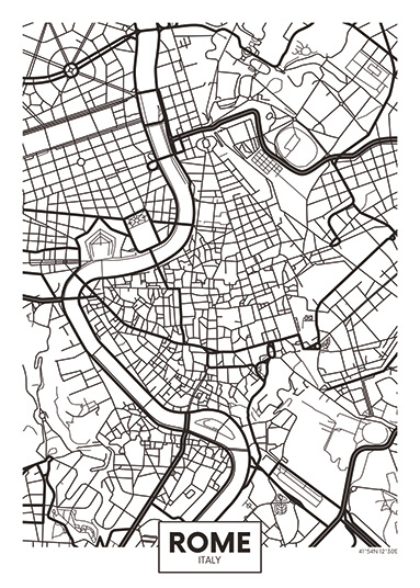City Map - stadskaart van Rome