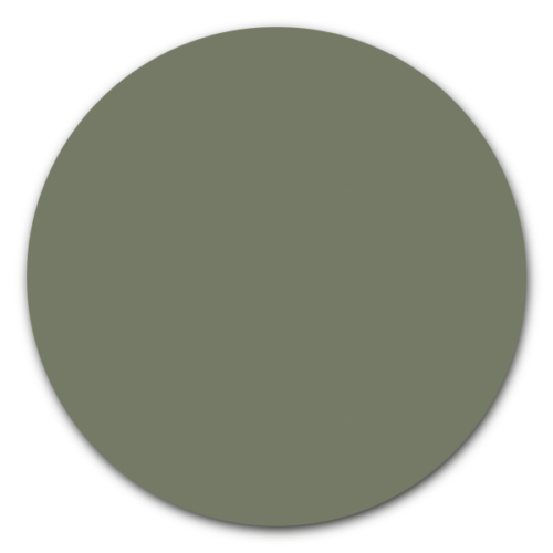 Muurcirkel army green - ronde wanddecoratie in uni kleuren