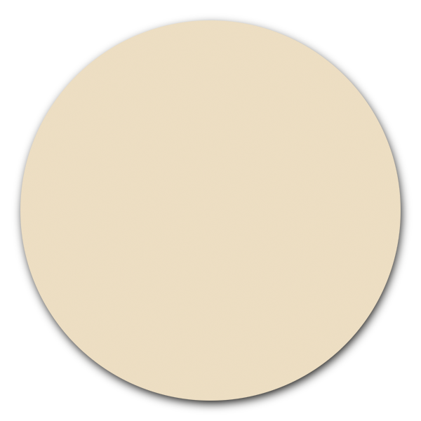 Muurcirkel beige - ronde wanddecoratie in uni kleuren