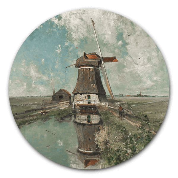 muurcirkel een molen aan de poldervaart