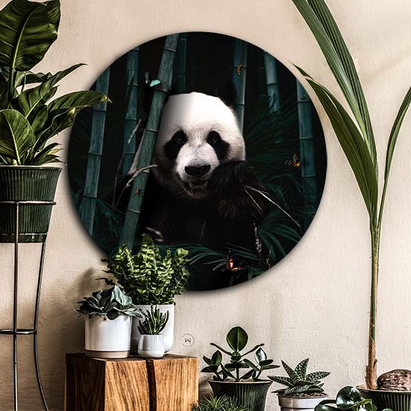 Hippe wanddecoratie dieren, jungle panda