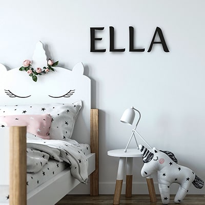 Decoratieletters Ella meisjeskamer