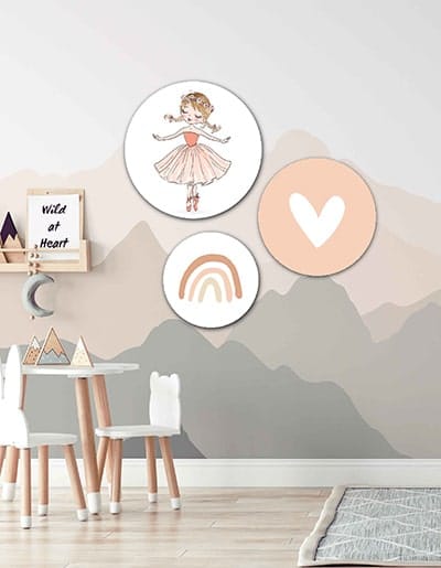 behangcirkels ballerina set stickers