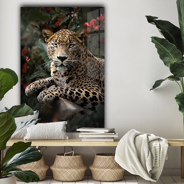 Jungle Jaguar minimalistisch interieur