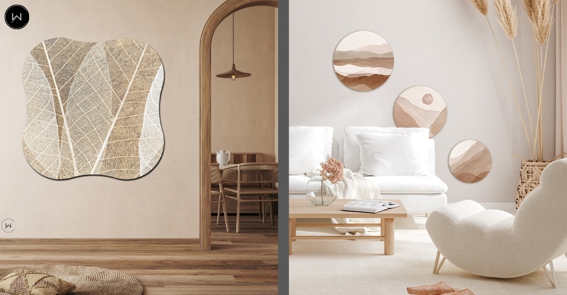 Wanddecoratie combineren met kleur op de muur
