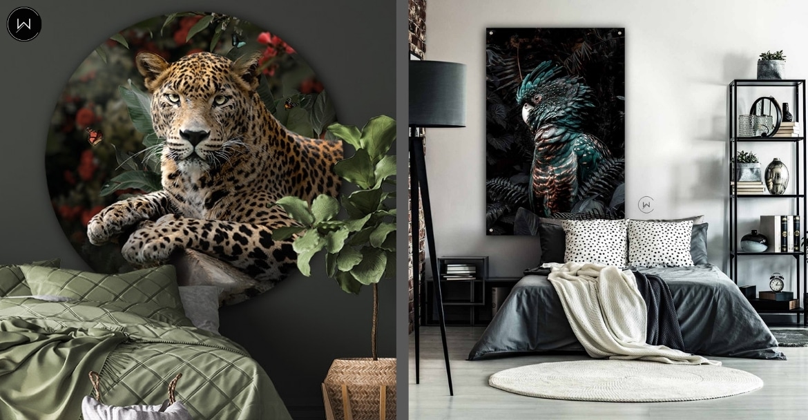 Wanddecoratie in de slaapkamer: rust, sfeer en balans