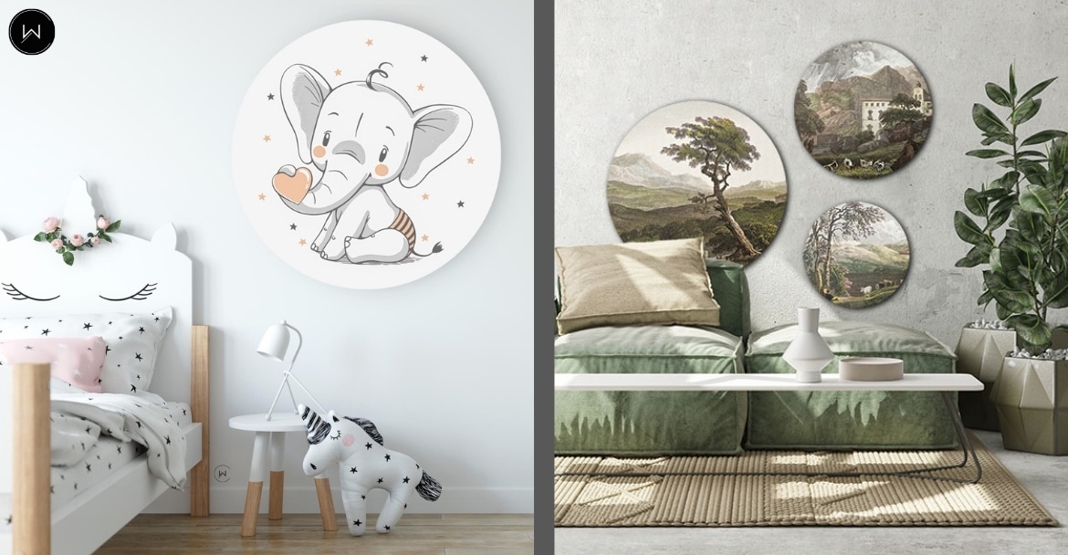 Waarom ronde wanddecoratie steeds populairder wordt