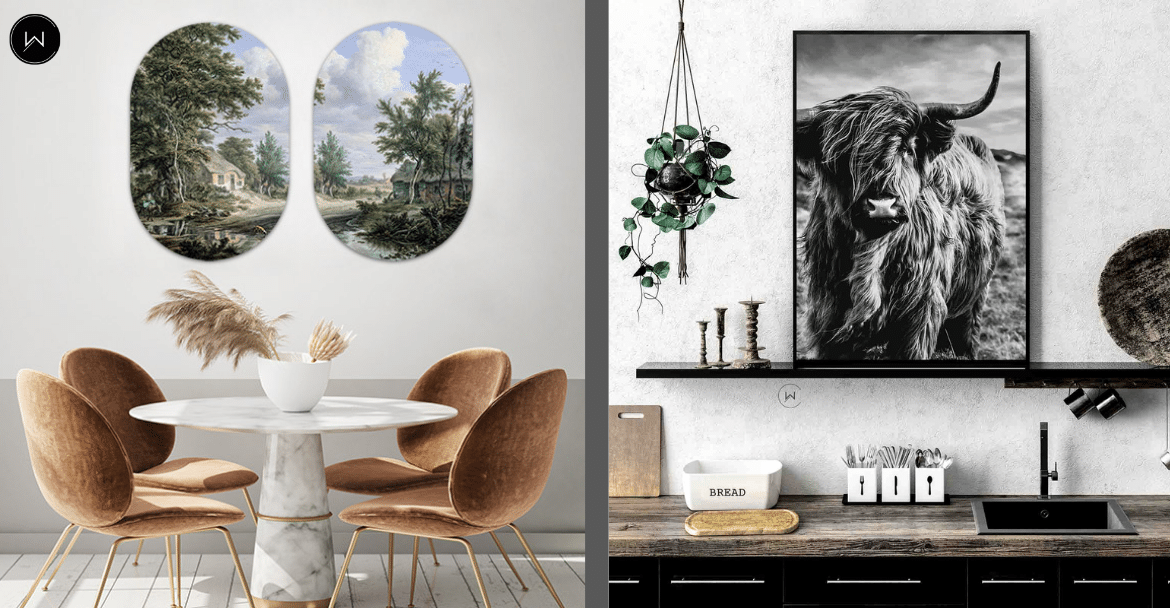 Wanddecoratie boven de eettafel: zo creëer je sfeer en balans