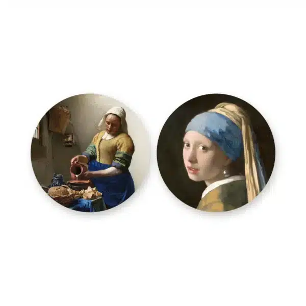 Vermeer set los op een witte achtergrond