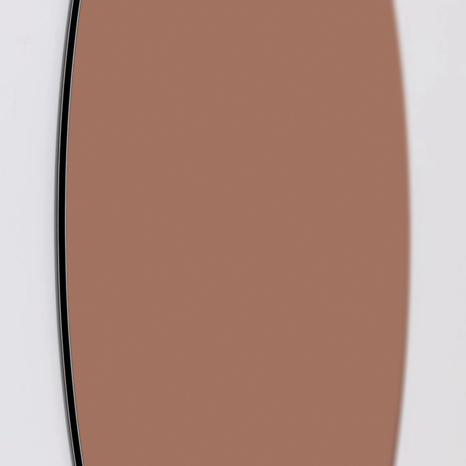Muurcirkel Warm nude, Aluminium Dibond van dichtbij