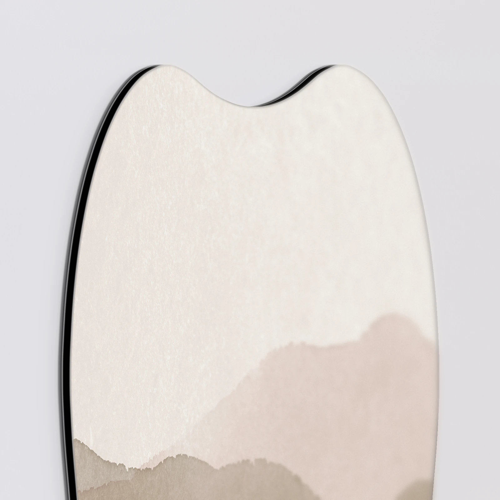 Organische vorm Abstracte duinen, Aluminium Dibond van dichtbij