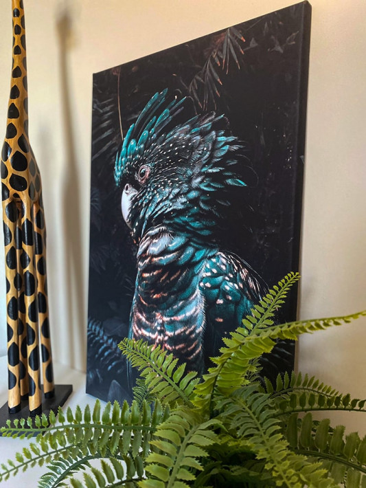 cockatoo canvas wanddecoratie